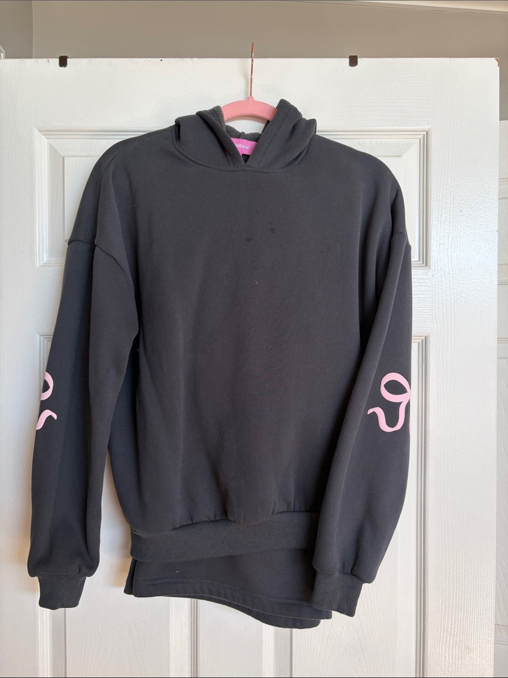 edikted hoodie sweatpants set charcoal with pink wms sz xs